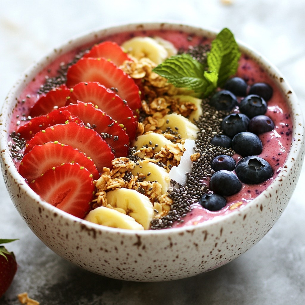 Berry Coconut Smoothie Bowl Delicious and Healthy Treat