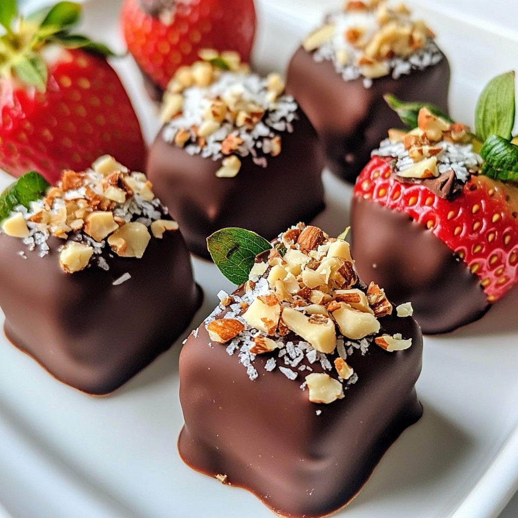 Chocolate Covered Strawberry Bites Delightful Treats