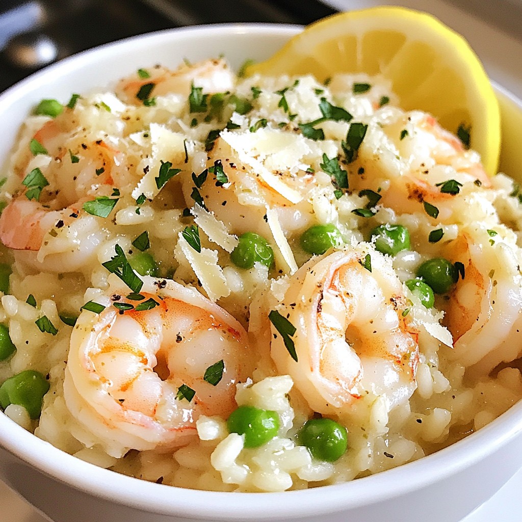 Garlic Butter Shrimp Risotto Creamy and Flavorful Dish