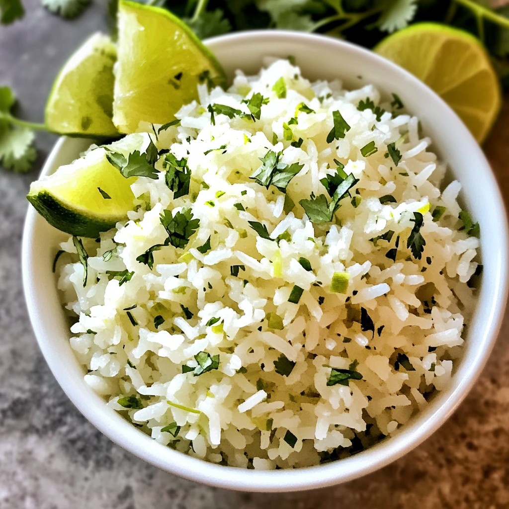 Cilantro Lime Rice Flavorful and Easy Side Dish