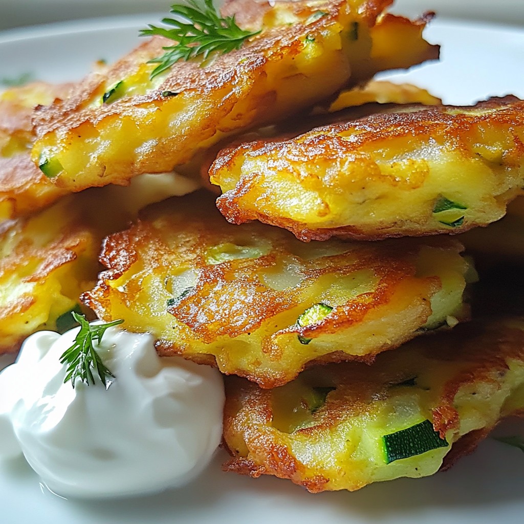Quick Potato and Zucchini Fritters Crispy Delight Recipe