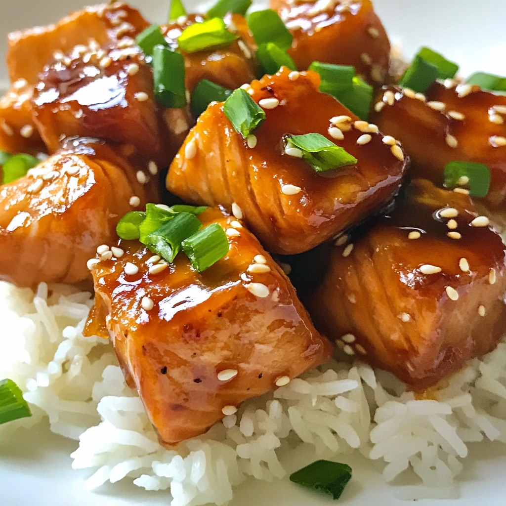Teriyaki Glazed Salmon Bites Flavorful and Easy Recipe