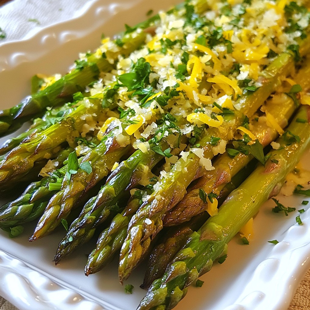 Lemon Garlic Asparagus Flavorful and Simple Side Dish