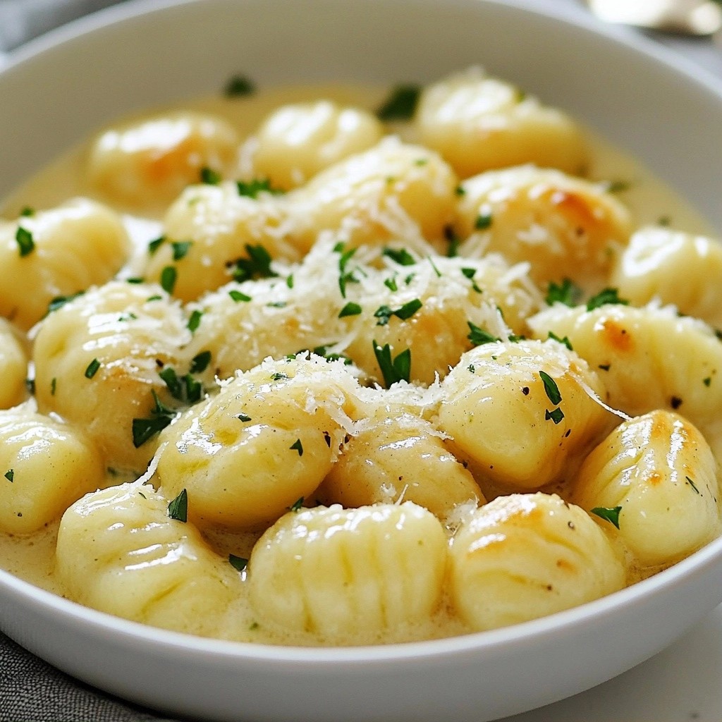 Creamy Garlic Potato and Herb Gnocchi Delightful Dish