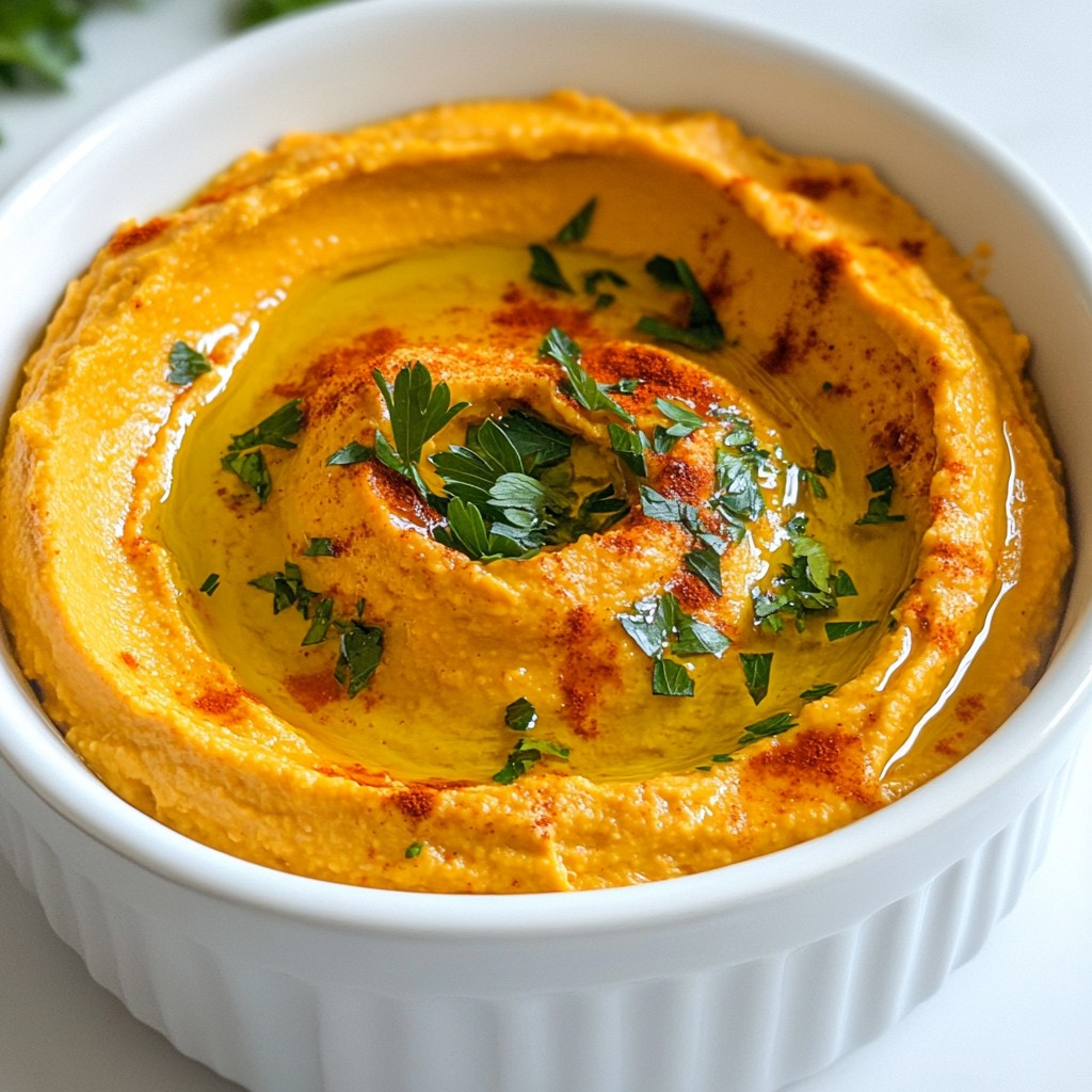 Roasted Red Pepper Hummus Flavorful and Easy Recipe