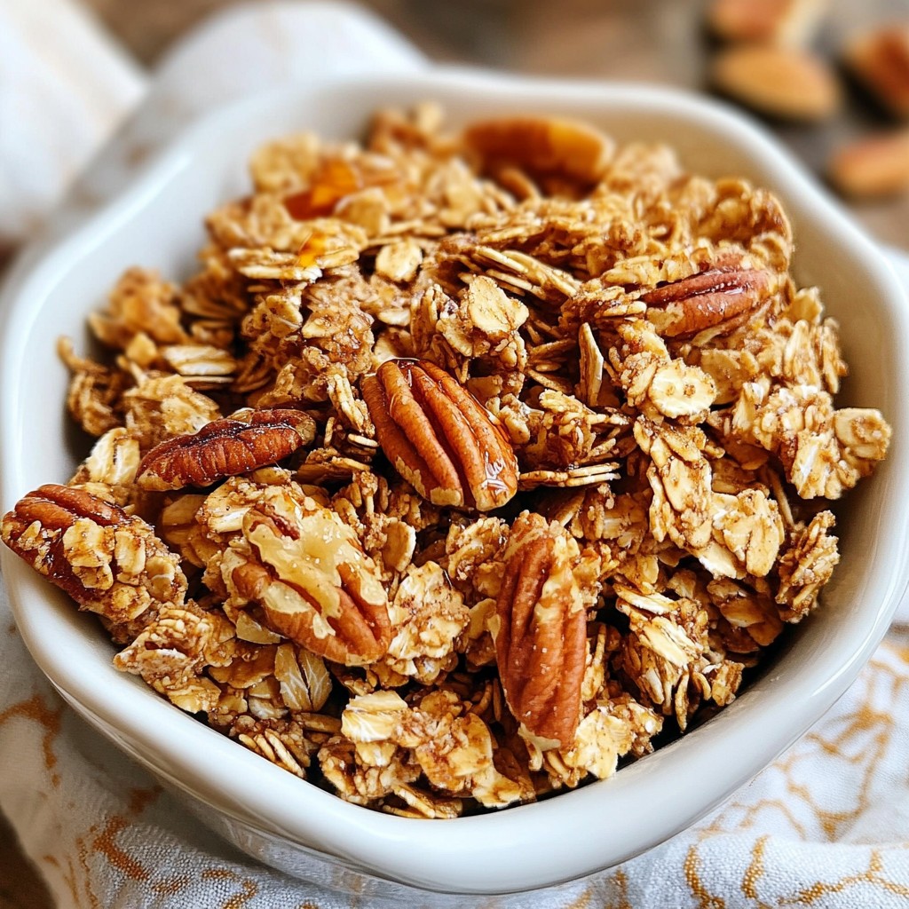 Maple Pecan Granola Clusters Tasty and Crunchy Snack