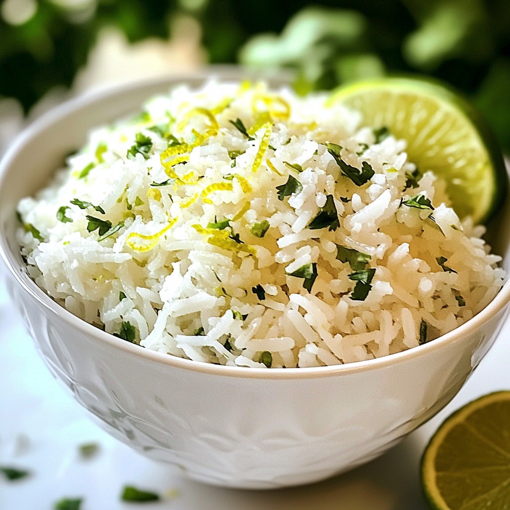 Coconut Lime Rice with Cilantro Flavor Boost Recipe