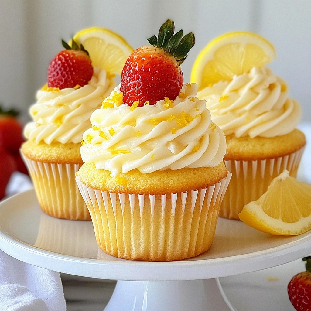 Strawberry Lemonade Cupcakes Delightful and Easy Recipe