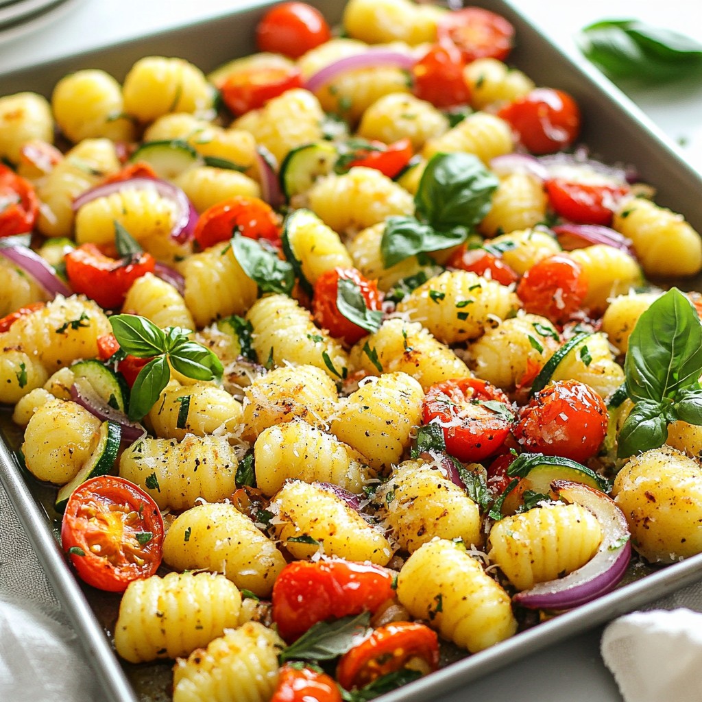 Sheet Pan Gnocchi with Roasted Veggies Delight