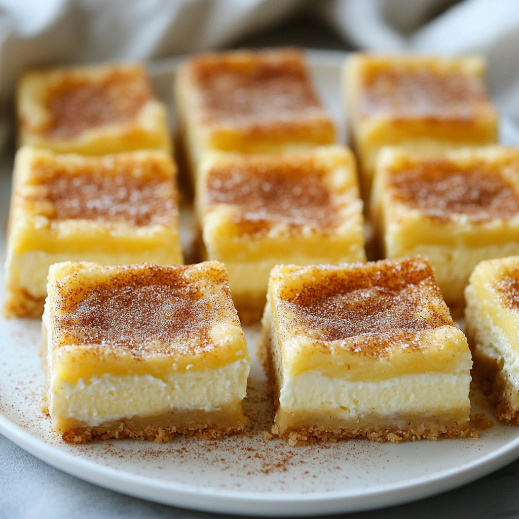 Churro Cheesecake Bars Simple and Delicious Recipe