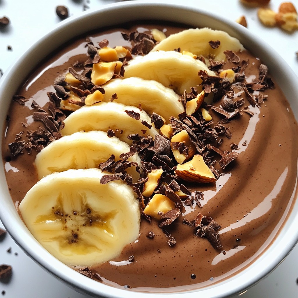 Chocolate Peanut Butter Smoothie Bowl Creamy Delight