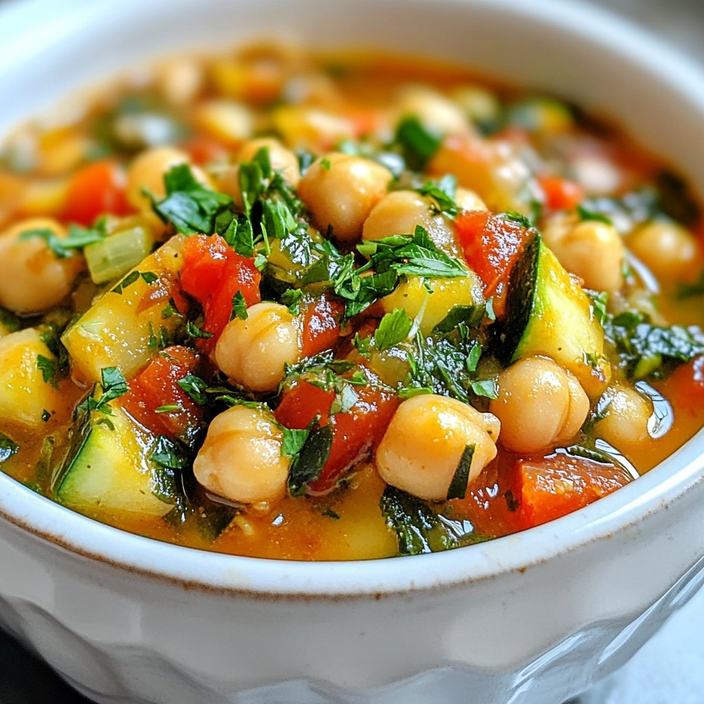 Mediterranean Chickpea Stew Flavorful and Simple Dish