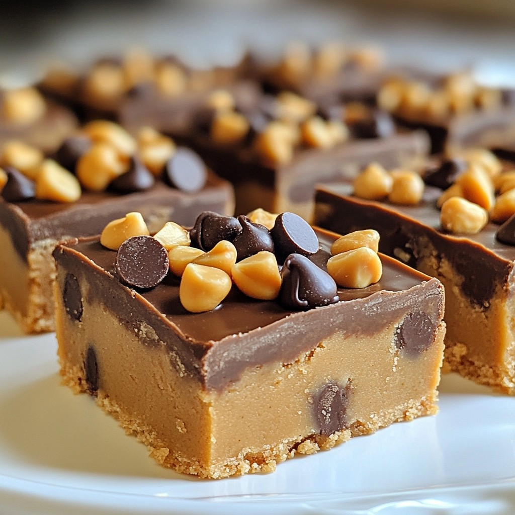 Peanut Butter Cookie Dough Bars Delightful Treats