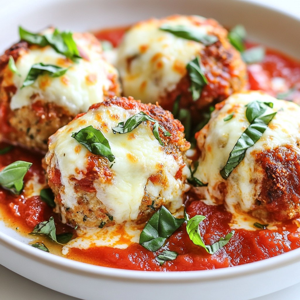 Chicken Parmesan Meatballs Simple and Flavorful Dish