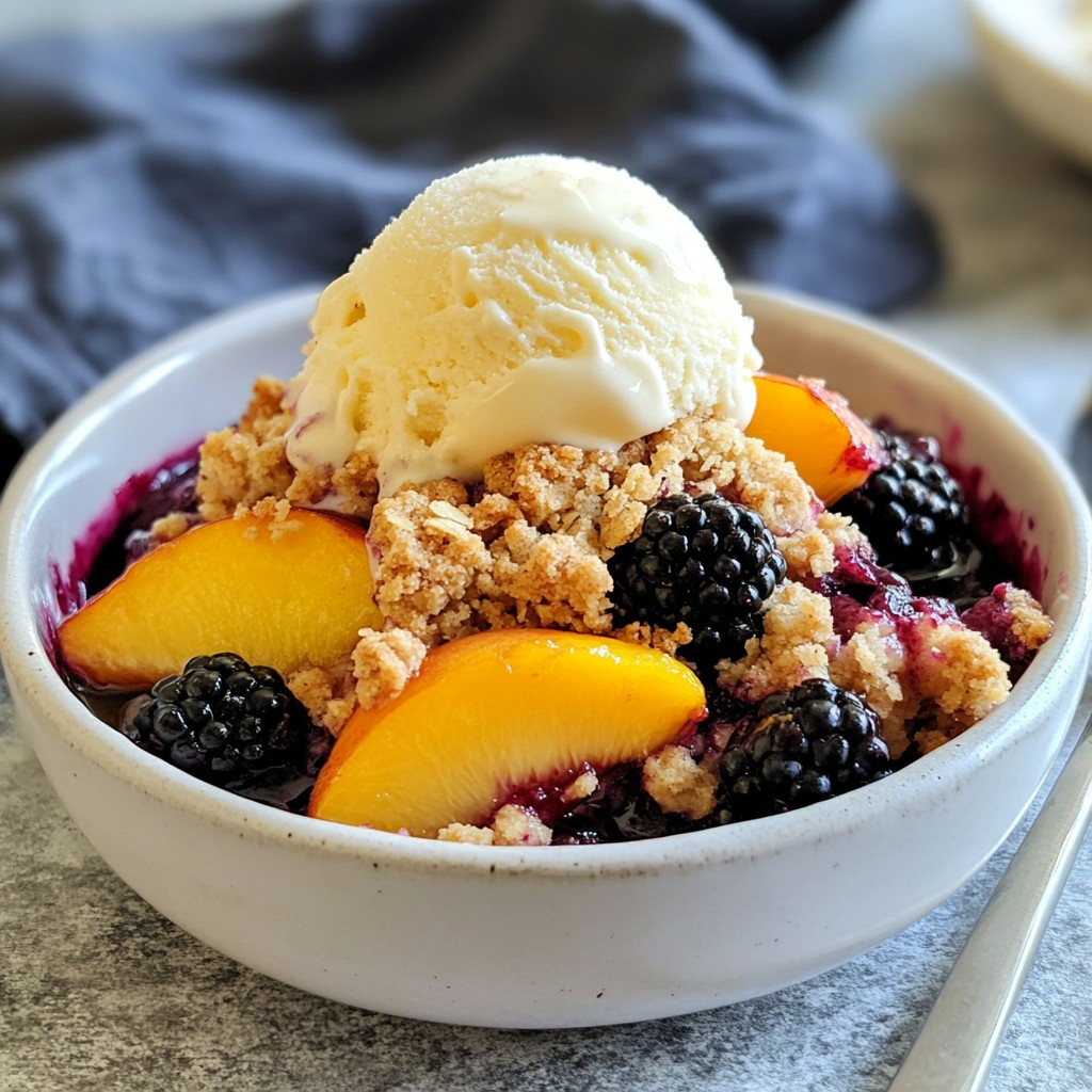 Blackberry Peach Crumble Delightful and Easy Recipe