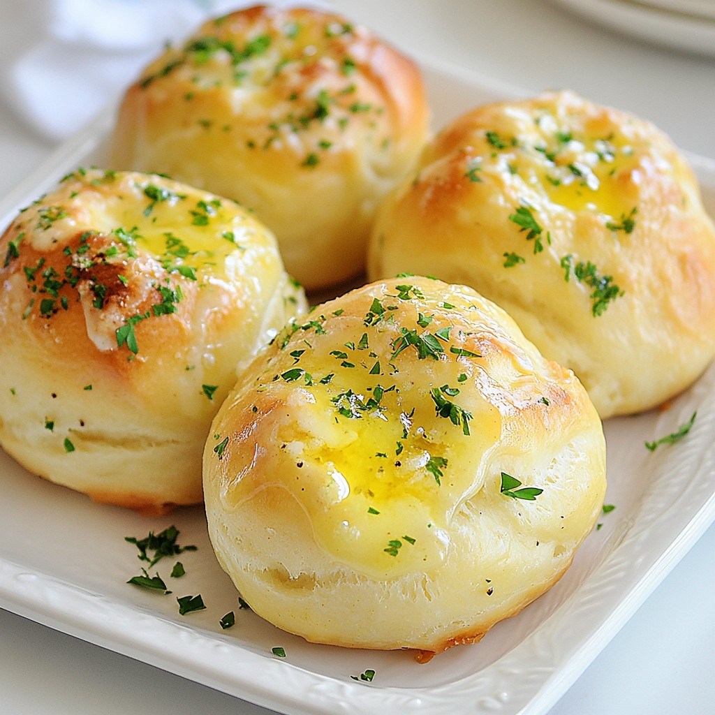 Garlic Herb Dinner Rolls Fluffy and Flavorful Treat