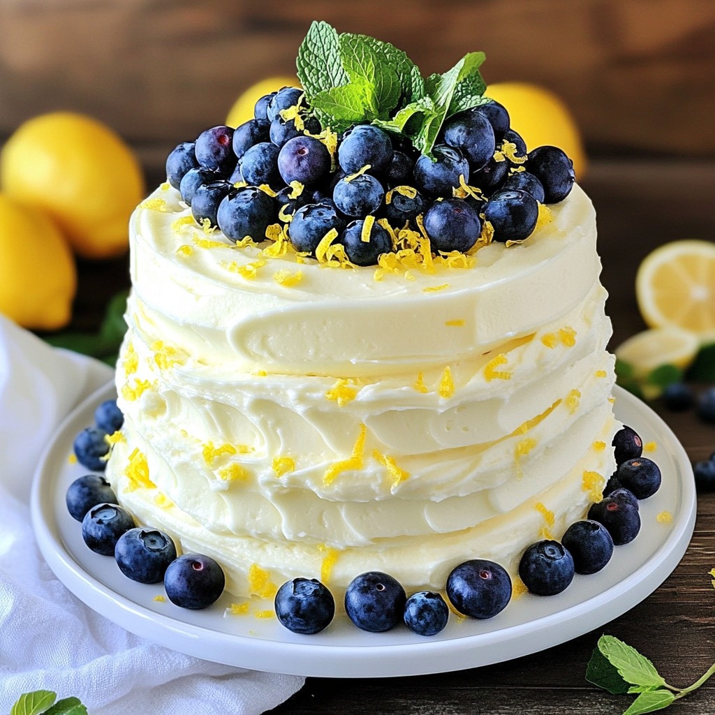 Lemon Blueberry Layer Cake Delightfully Simple Recipe