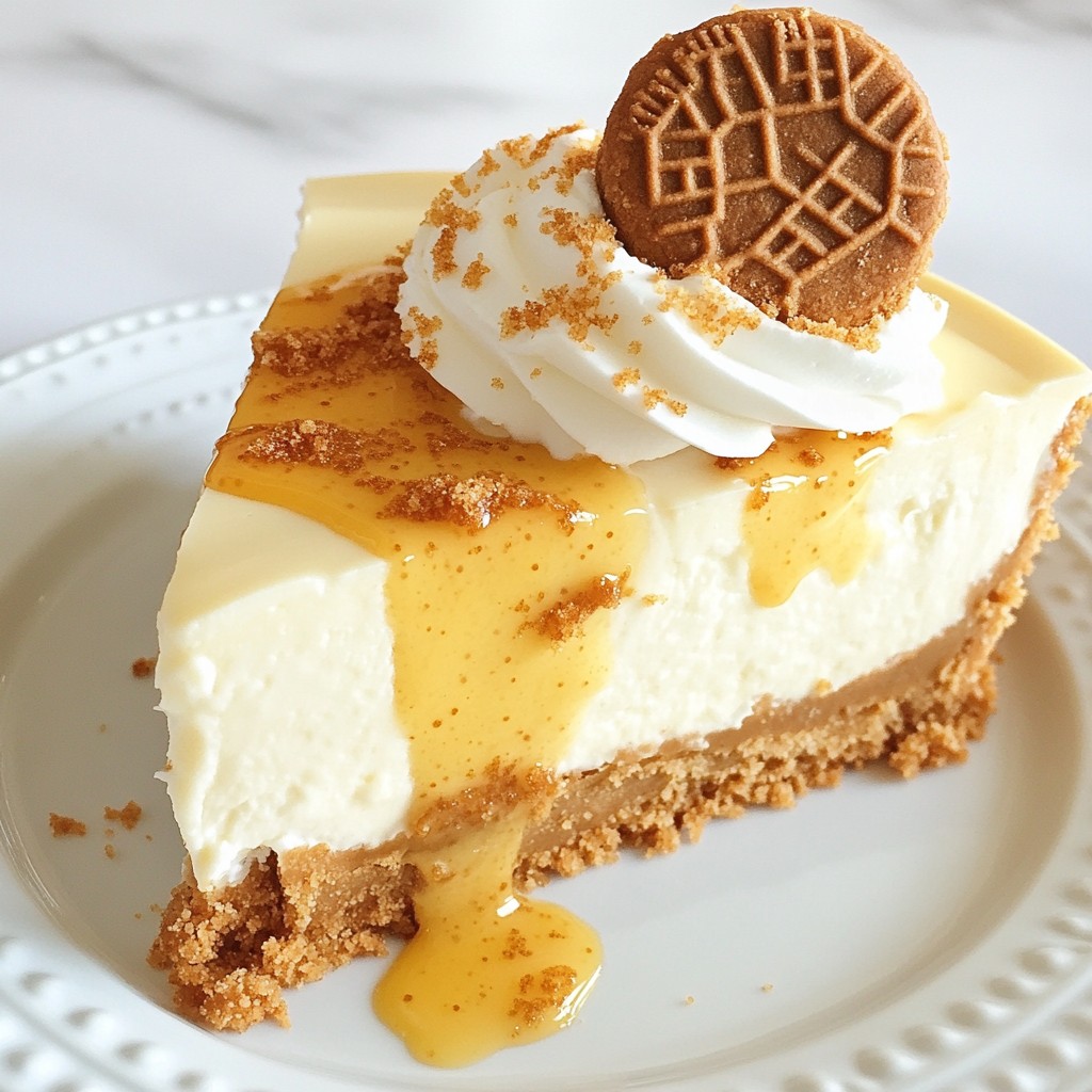 Biscoff Cookie Butter Cheesecake Creamy Delight