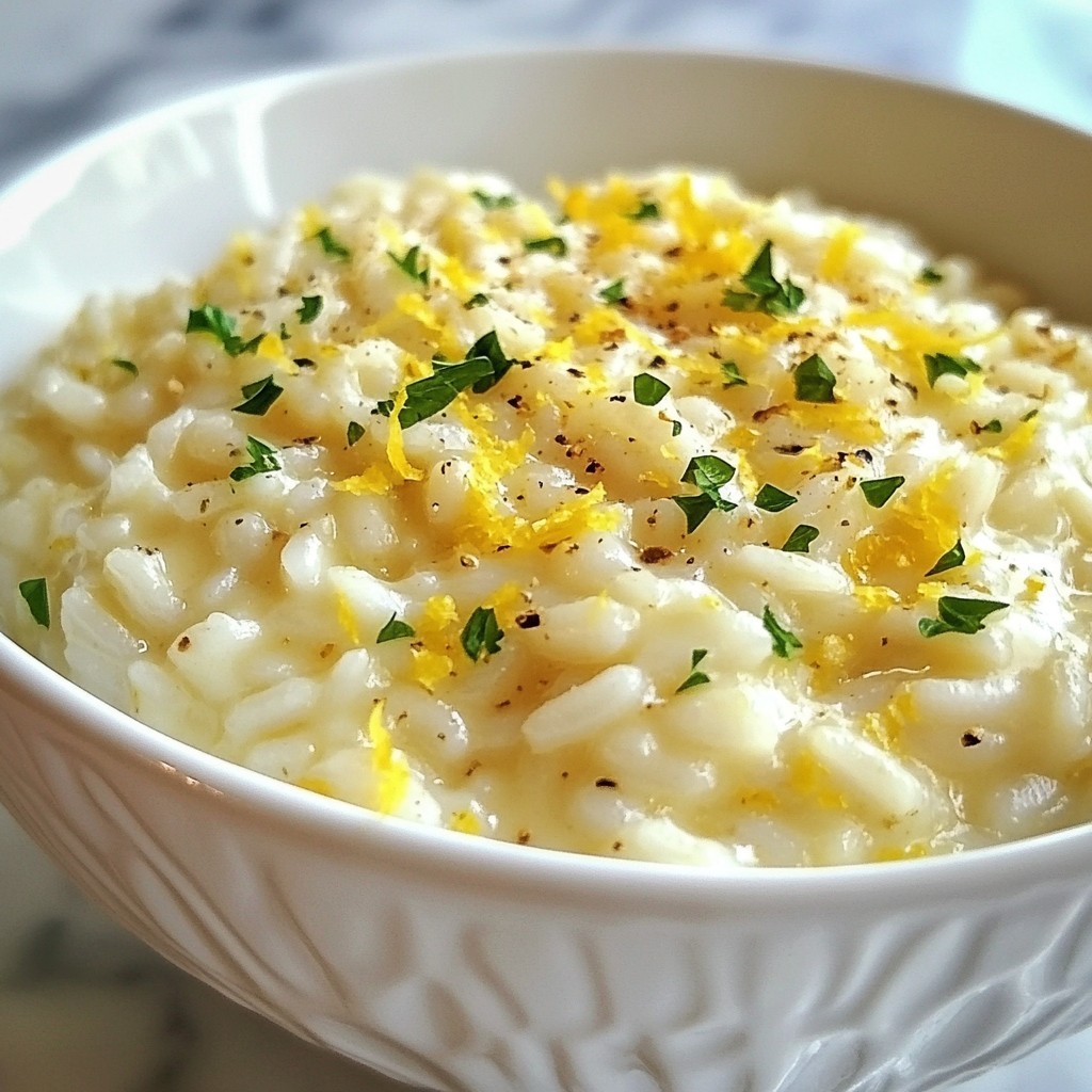 Creamy Lemon Parmesan Risotto Simple and Delicious