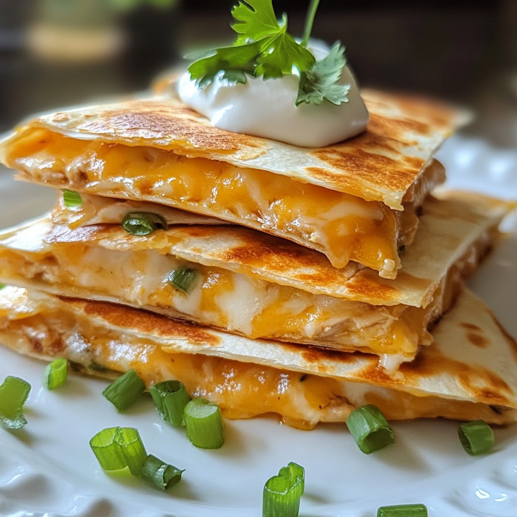 Buffalo Ranch Chicken Quesadillas Savory and Easy Meal