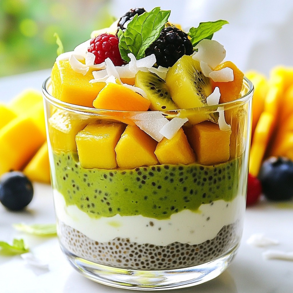 Coconut Matcha Chia Pudding Delightful and Easy Recipe