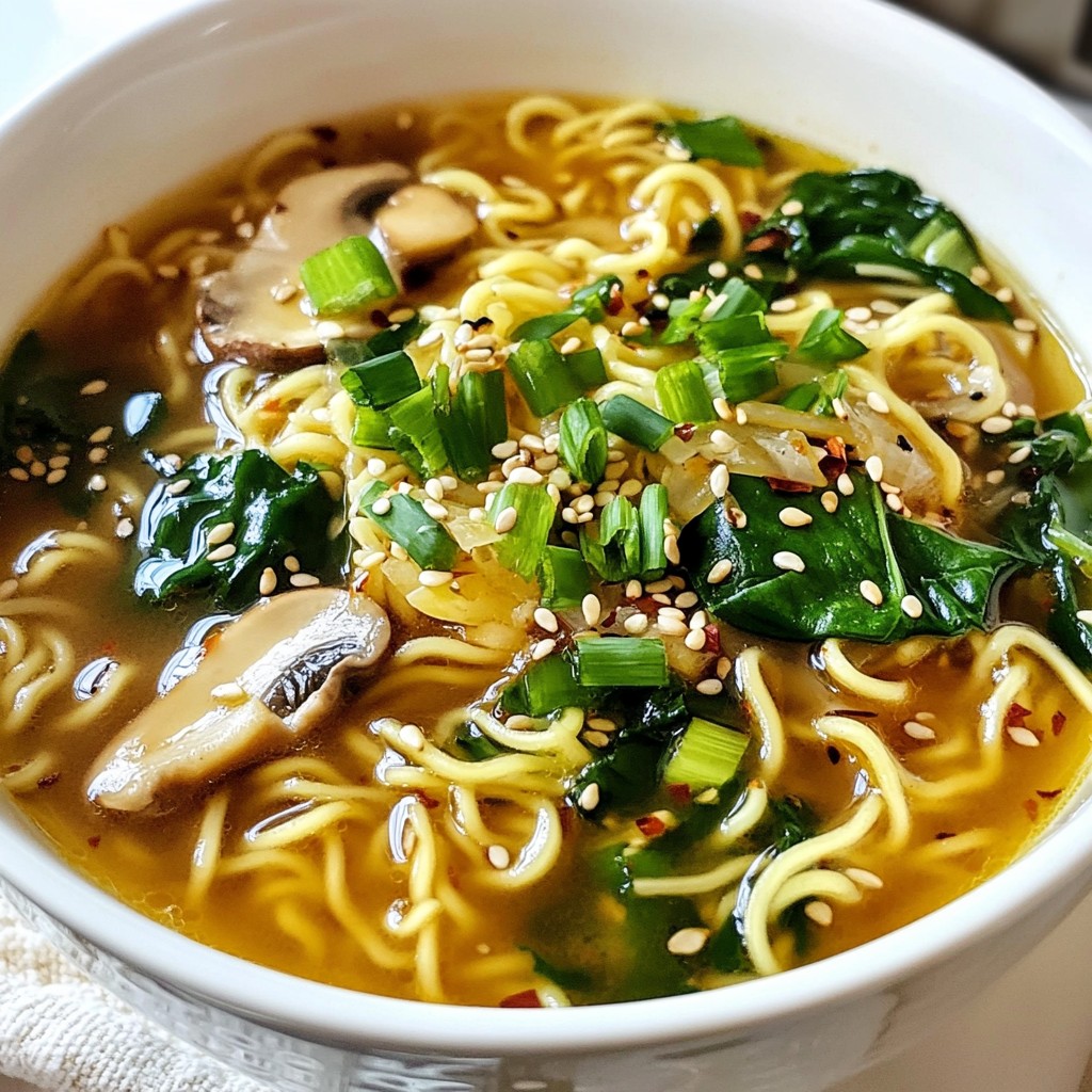 Spicy Garlic Ramen Noodles Easy and Flavorful Meal