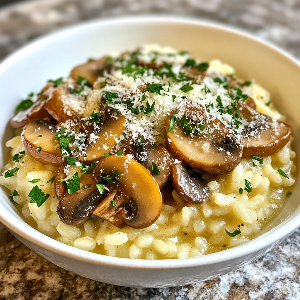 Creamy Mushroom Risotto Deliciously Simple Recipe