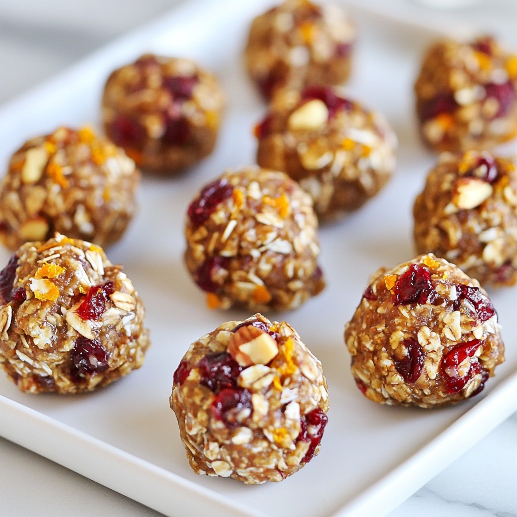 Cranberry Orange Energy Bites Nutritious Snack Idea