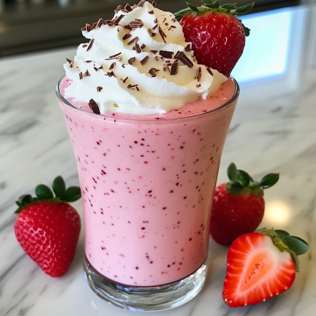 Chocolate Covered Strawberry Smoothie Dreamy Treat