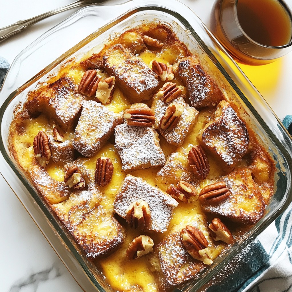 Maple Pecan French Toast Casserole Easy and Tasty Treat