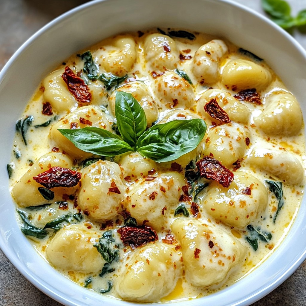 Creamy Sun Dried Tomato Gnocchi Simple and Tasty Dish