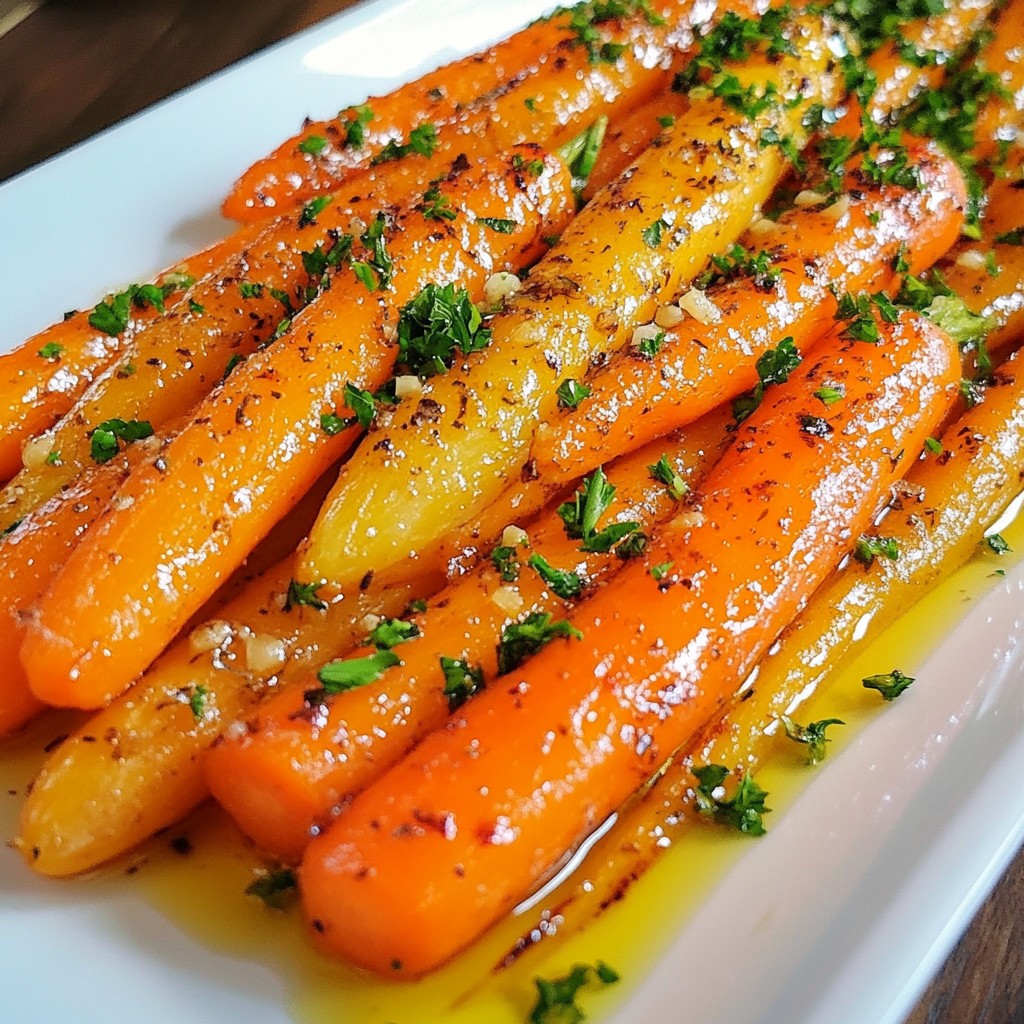 Garlic Herb Roasted Carrots Flavorful Side Dish Recipe