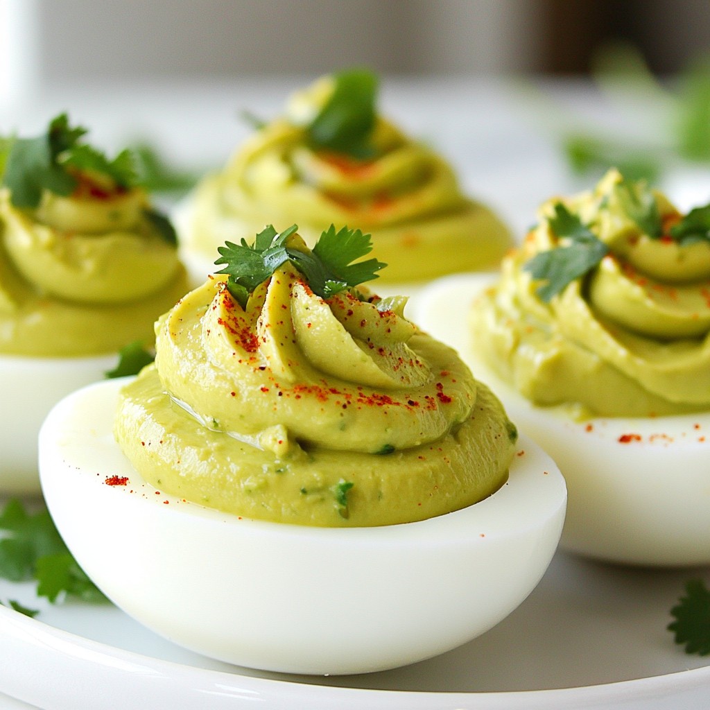 Avocado Deviled Eggs Flavorful and Creamy Delight
