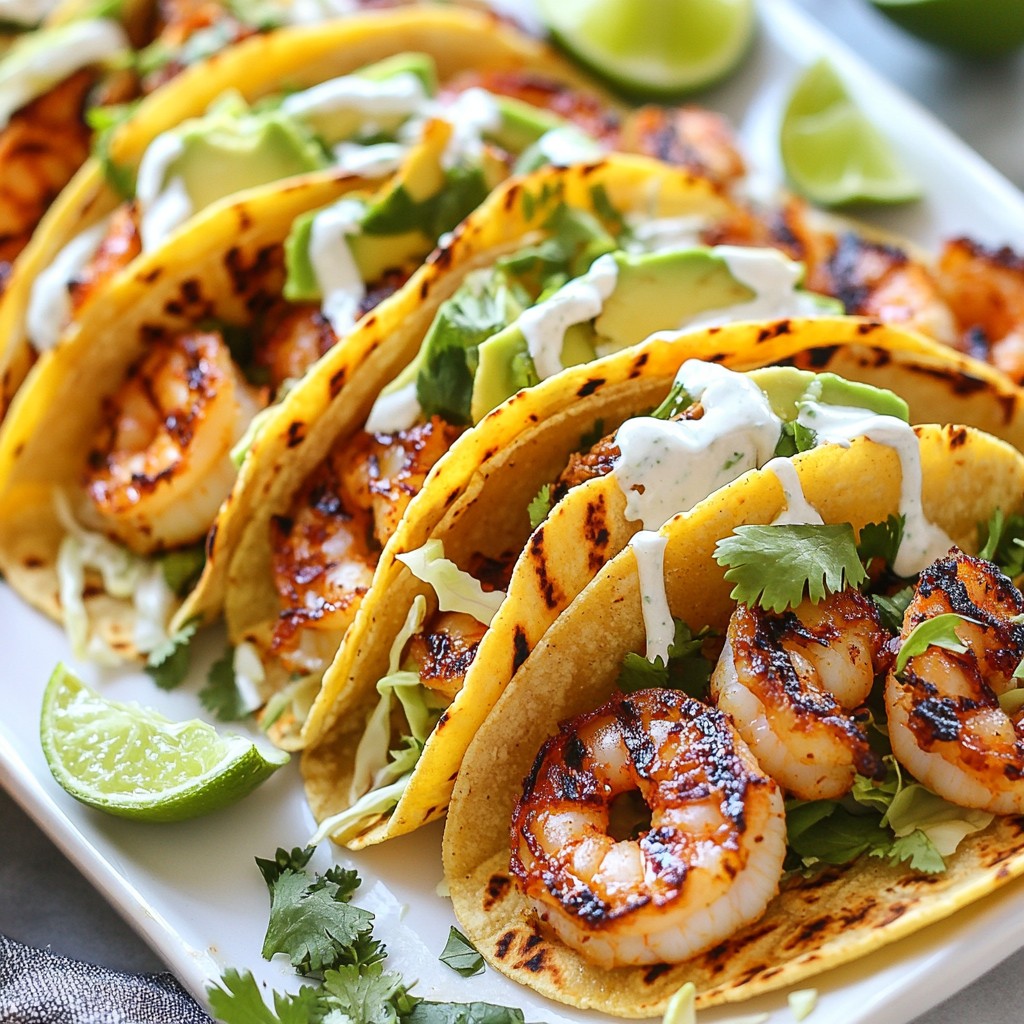 Chili Lime Grilled Shrimp Tacos Fresh and Tasty Meal