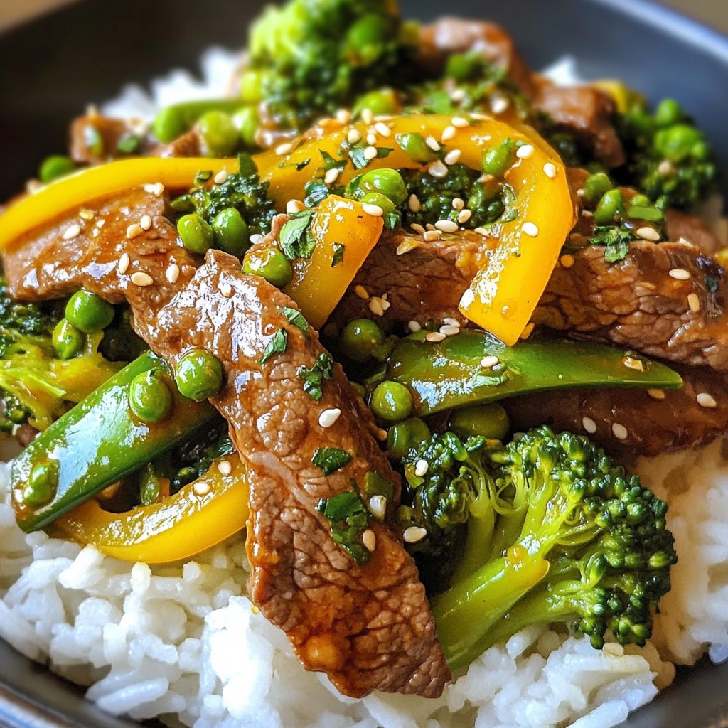 Savory Sesame Ginger Beef Stir Fry Recipe