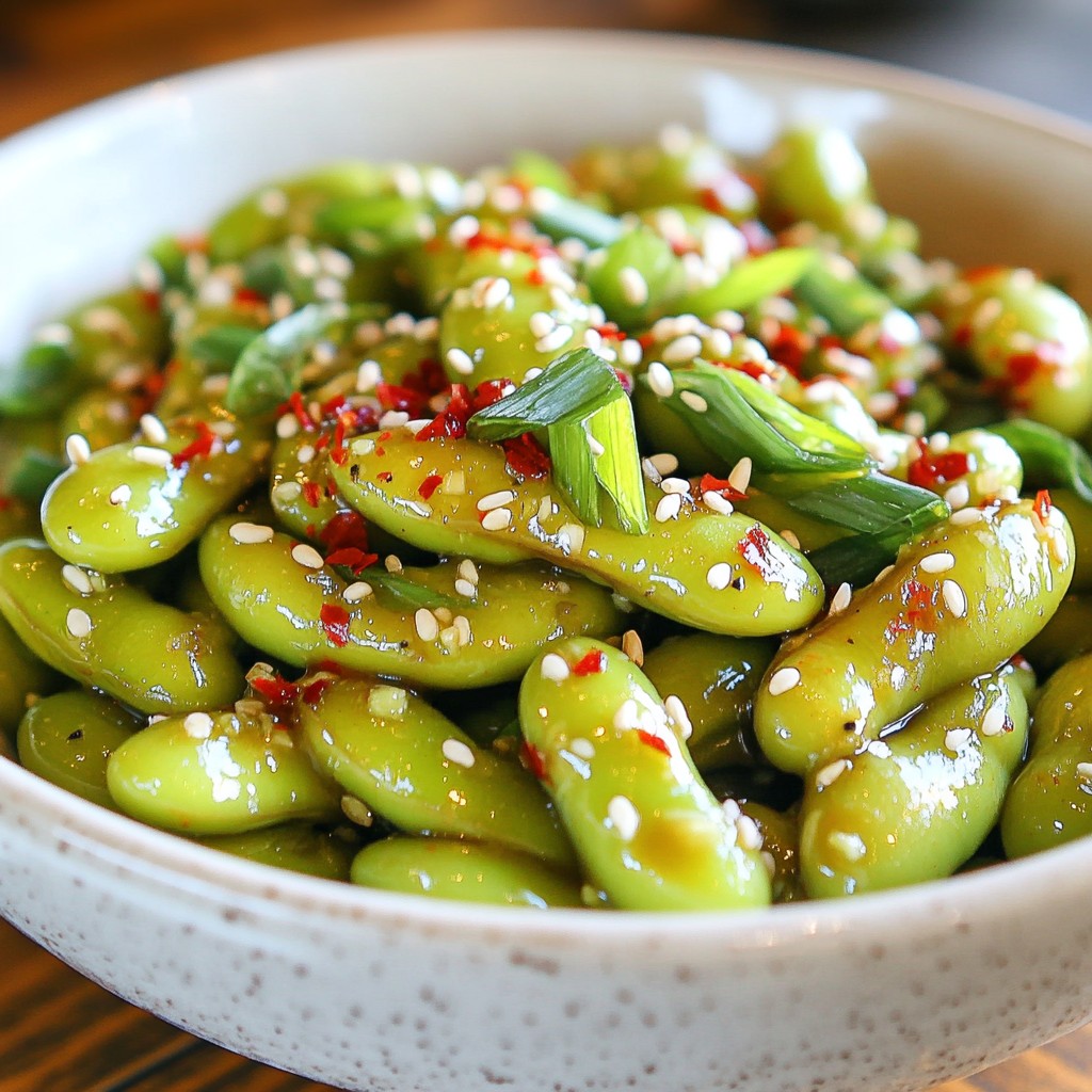 Spicy Garlic Edamame Flavorful Snack Recipe