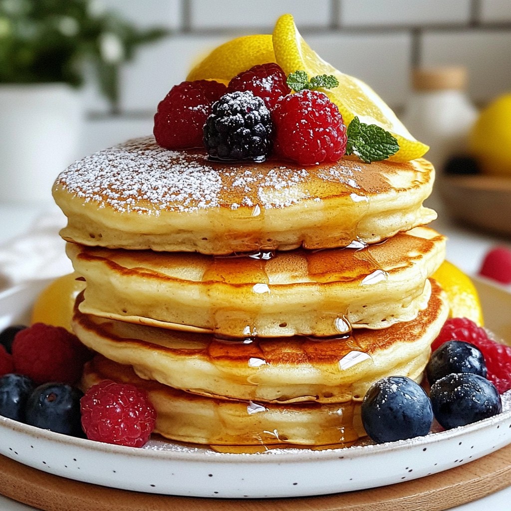 Lemon Ricotta Pancakes Fluffy and Flavorful Delight