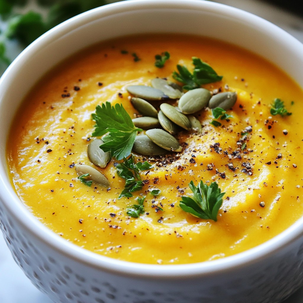 Creamy Roasted Garlic Pumpkin Soup Delightful Recipe