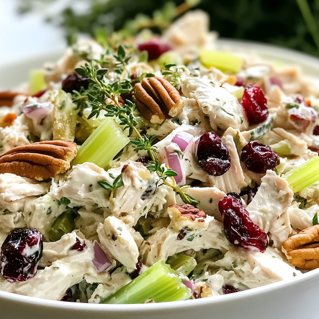 Cranberry Pecan Chicken Salad Fresh and Flavorful Dish