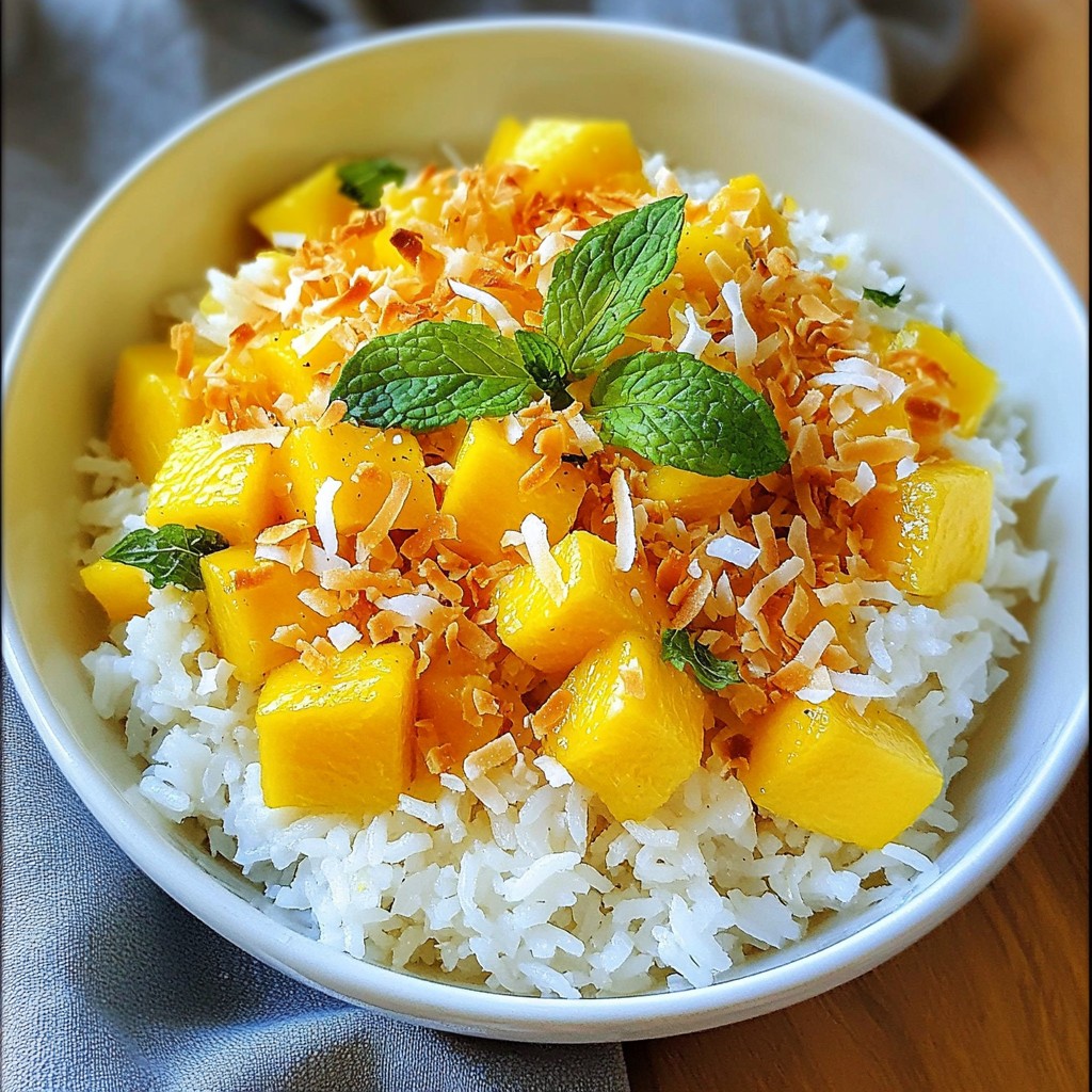 Thai Coconut Mango Rice Delightful and Easy Recipe