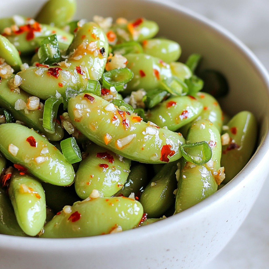 Spicy Garlic Edamame Flavorful and Easy Recipe