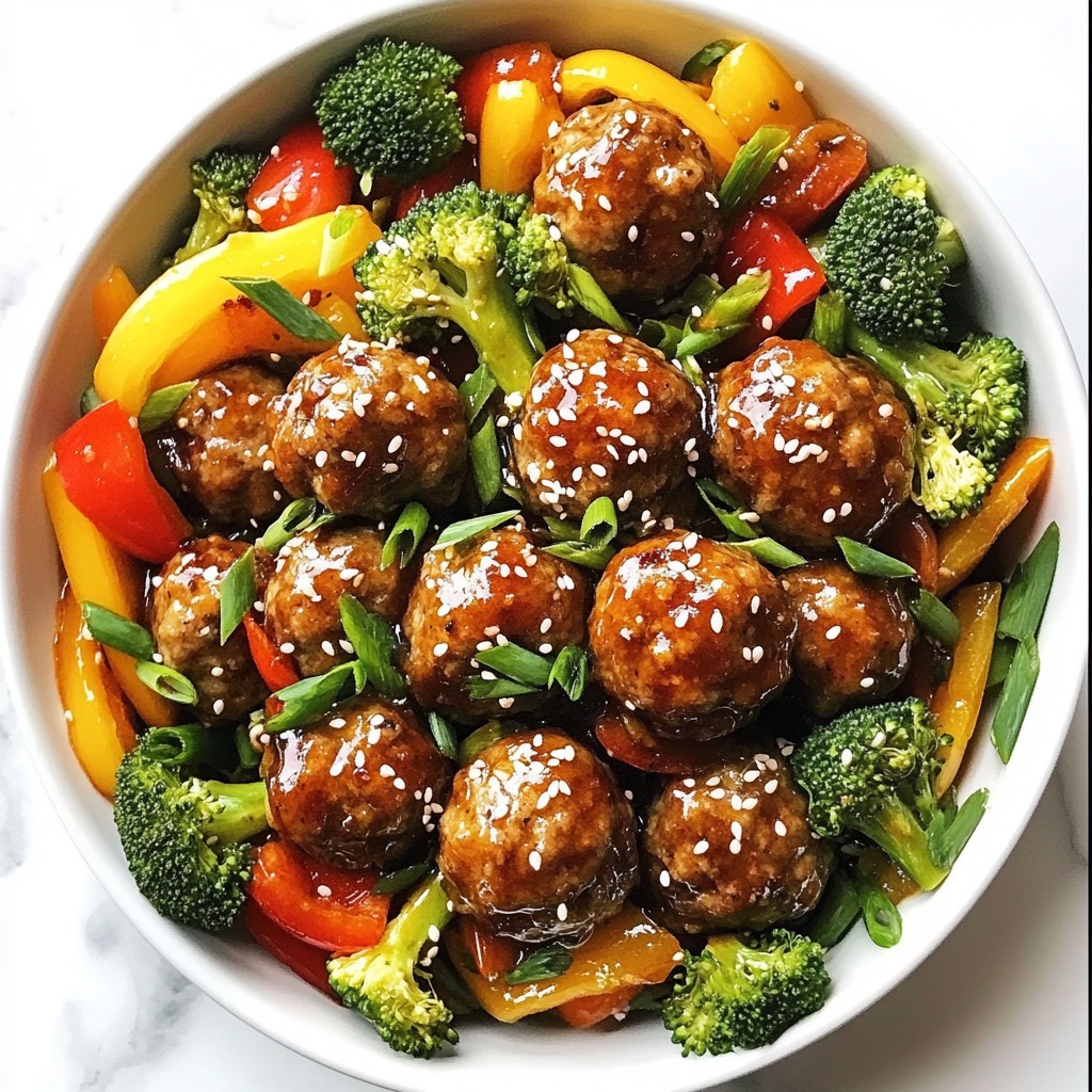 Honey Garlic Meatball Skillet Flavorful Dinner Delight